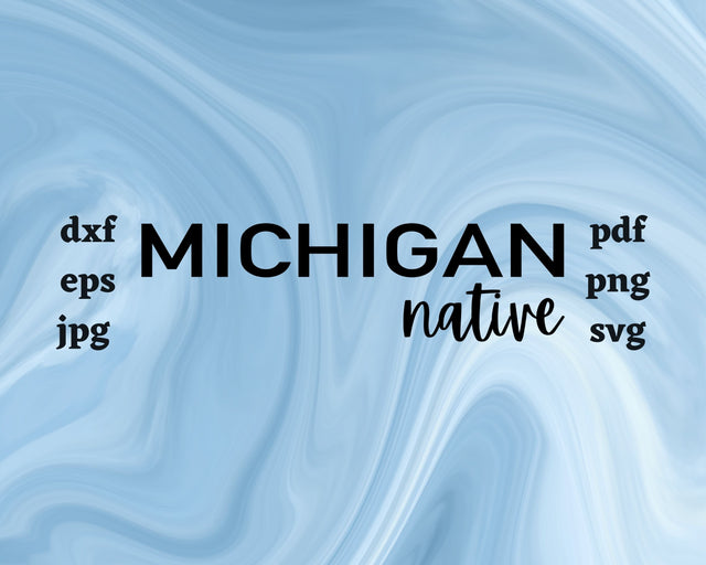 Michigan Native SVG Cut File SVG Northern Light SVG 