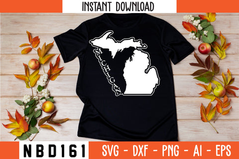 MICHIGAN T-Shirt Design SVG Nbd161 