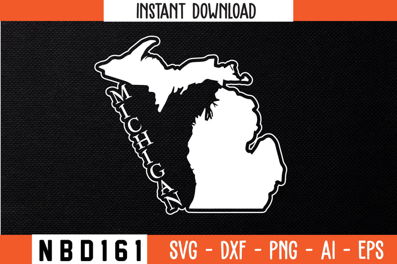 MICHIGAN T-Shirt Design SVG Nbd161 
