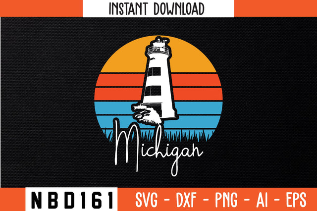 MICHIGAN T-Shirt Design SVG Nbd161 