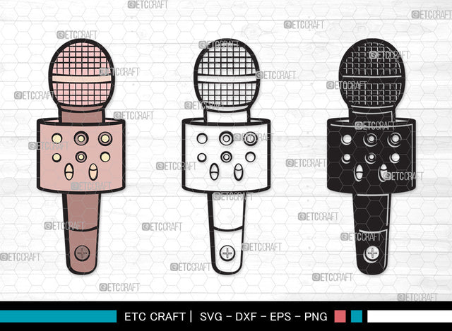 Microphone SVG | Mic Svg | Audio Sound Svg | Sound Recording Svg | Microphone Clipart SVG ETC Craft 