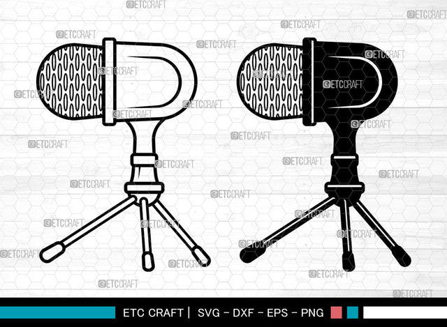 Microphone SVG, Microphone SVG, Audio Sound Svg, Sound Recording Svg, Microphone Icon Svg, Vintage Microphone Svg, Microphone SVG ETC Craft 