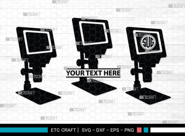 Microscope Monogram, Microscope Silhouette, Microscope SVG, Lab Tool Svg, Microscope Outline Svg, Lab Tech Svg, SB00152 SVG ETC Craft 