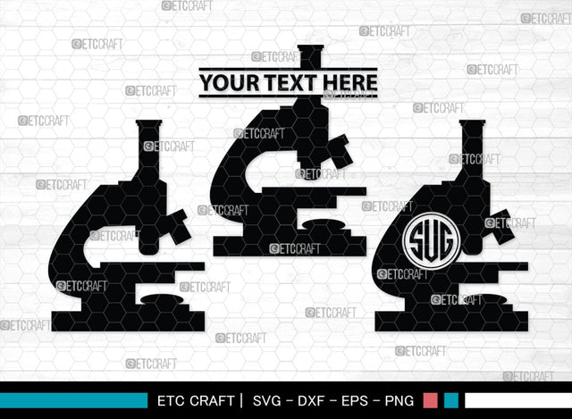 Microscope Monogram, Microscope Silhouette, Microscope SVG, Lab Tool Svg, Microscope Outline Svg, Lab Tech Svg, SB00152 SVG ETC Craft 