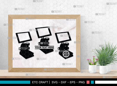 Microscope Monogram, Microscope Silhouette, Microscope SVG, Lab Tool Svg, Microscope Outline Svg, Lab Tech Svg, SB00152 SVG ETC Craft 