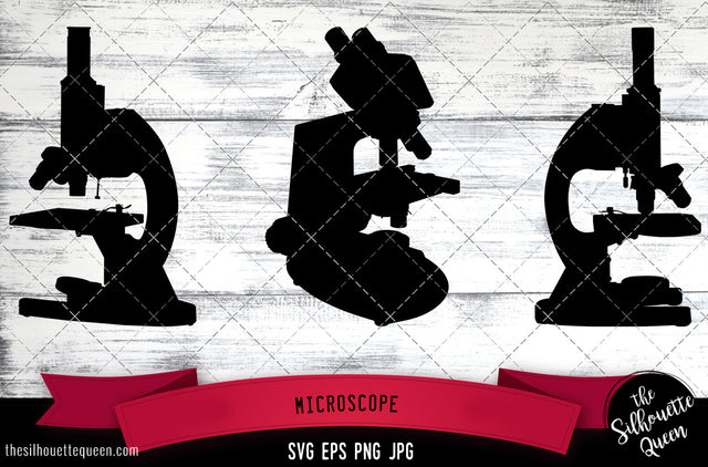 Microscope Silhouette Vector SVG SVG Loveleen Kaur 