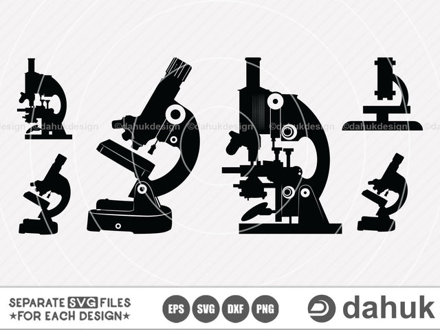 Microscope SVG,Microscope Silhouette,Microscope Cut file,Science svg,svg cut file for silhouette SVG dahukdesign 