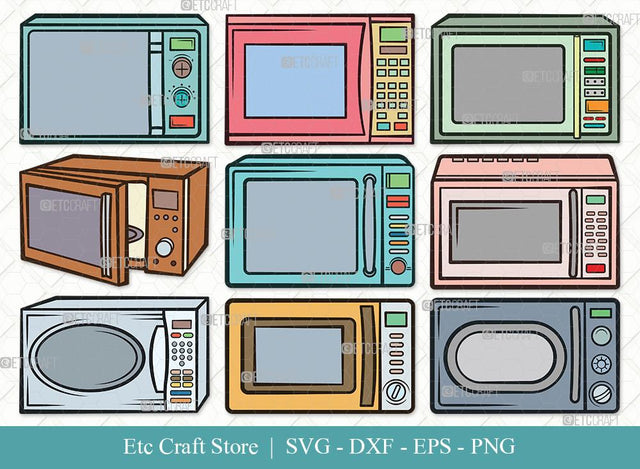 Microwave Clipart SVG Cut File | Microwave Oven Svg | Microwave Svg | Cooking Svg | Kitchen Svg | Oven Svg | Microwave Svg Bundle SVG ETC Craft 