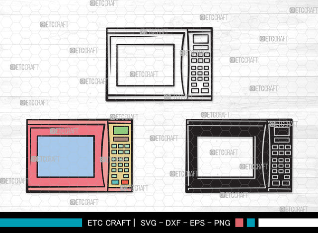 Microwave Clipart SVG, Microwave Oven Svg, Microwave Svg, Cooking Svg, Kitchen Svg, Oven Svg, Microwave Clipart SVG ETC Craft 