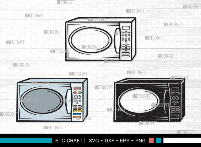 Microwave Clipart SVG, Microwave Oven Svg, Microwave Svg, Cooking Svg, Kitchen Svg, Oven Svg, Microwave Clipart SVG ETC Craft 