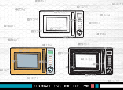 Microwave Clipart SVG, Microwave Oven Svg, Microwave Svg, Cooking Svg, Kitchen Svg, Oven Svg, Microwave Clipart SVG ETC Craft 