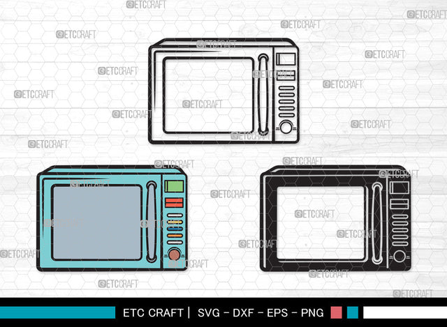 Microwave Clipart SVG, Microwave Oven Svg, Microwave Svg, Cooking Svg, Kitchen Svg, Oven Svg, Microwave Clipart SVG ETC Craft 