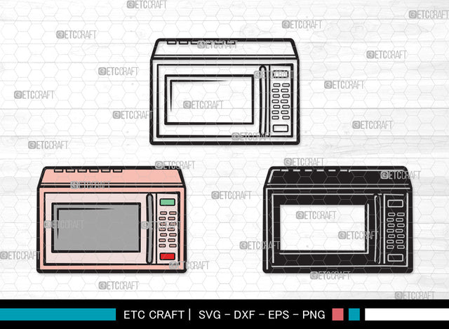 Microwave Clipart SVG, Microwave Oven Svg, Microwave Svg, Cooking Svg, Kitchen Svg, Oven Svg, Microwave Clipart SVG ETC Craft 