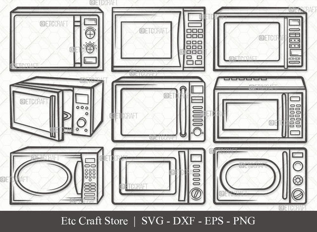 Microwave Outline SVG Cut File | Microwave Oven Svg | Microwave Svg | Cooking Svg | Kitchen Svg | Oven Svg | Microwave Svg Bundle SVG ETC Craft 
