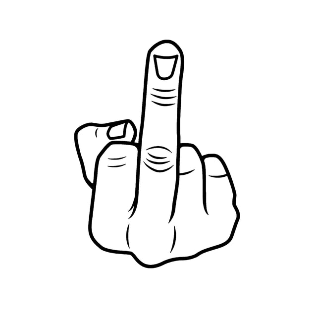 Middle Finger svg, PNG Funny Download, finger Svg Cut File, Cricut silhouette, Shirt, laptop sticker, Flipping off svg download, F-off svg SVG Whitetailcrafts 