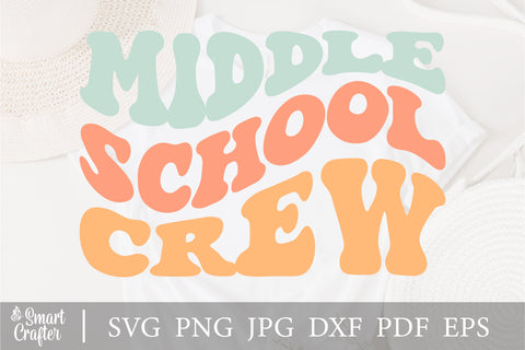 Middle School Crew SVG, SVG, PNG, Cut File, Teacher, Silhouette Cut File, Cricut Cut File, School, Middle School Svg, Cute Svg, Teacher svg SVG Fauz 