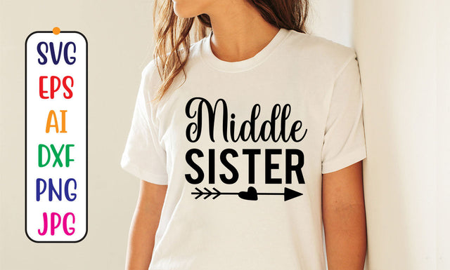 Middle Sister SVG Cut File SVG Syaman 