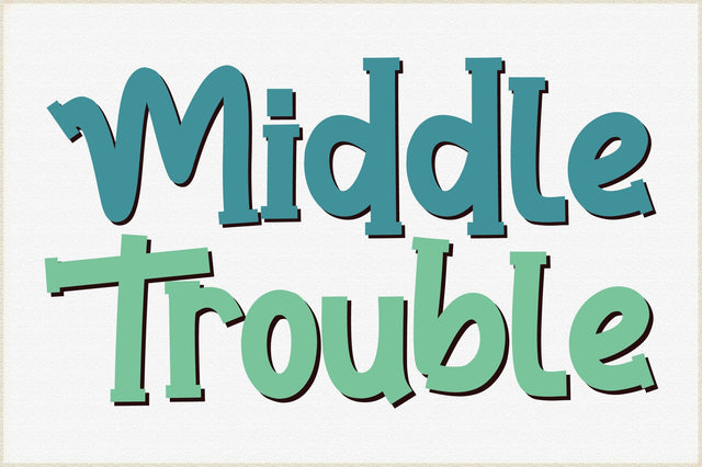 Middle Trouble svg SVG Creativeart88 