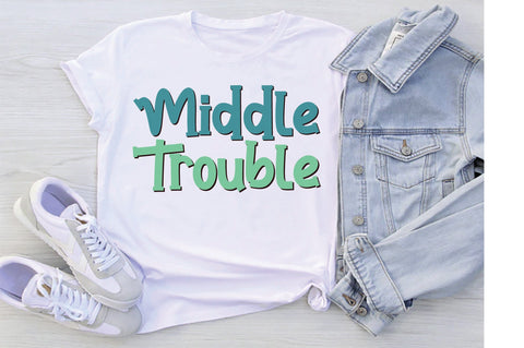 Middle Trouble svg SVG Creativeart88 