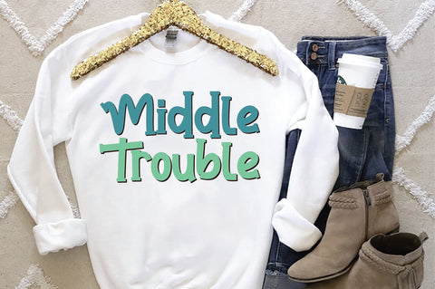 Middle Trouble svg SVG Creativeart88 