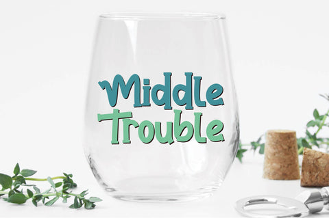 Middle Trouble svg SVG Creativeart88 