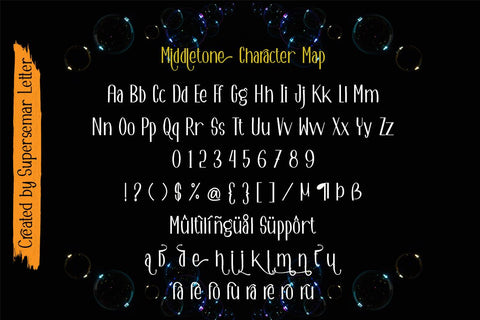 Middletone Font Supersemar Letter 