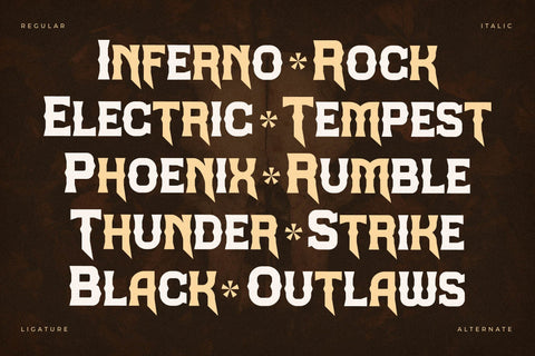 Midnight Blackfire Typeface Font Storytype Studio 