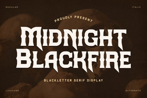 Midnight Blackfire Typeface Font Storytype Studio 