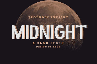 Midnight Display Font SVG nearzz 