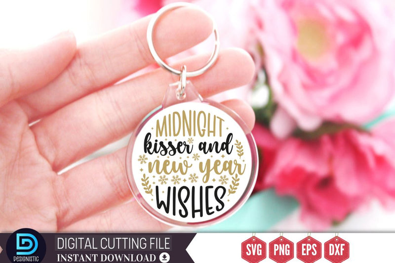Midnight kisser and new year wishes SVG SVG DESIGNISTIC 