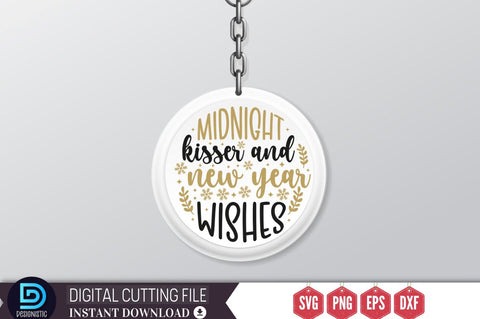 Midnight kisser and new year wishes SVG SVG DESIGNISTIC 