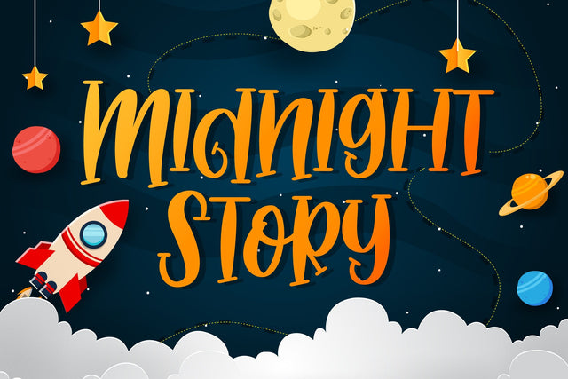 Midnight Story Font Fallen Graphic Studio 