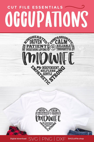 Midwife svg, pregnancy support svg, childbirth helper svg, birth worker svg, delivery Midwife svg, svg dxf png, pregnancy guide, subway art SVG SVG Cut File 