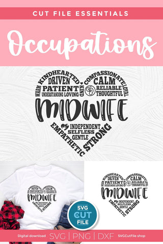 Midwife svg, pregnancy support svg, childbirth helper svg, birth worker svg, delivery Midwife svg, svg dxf png, pregnancy guide, subway art SVG SVG Cut File 