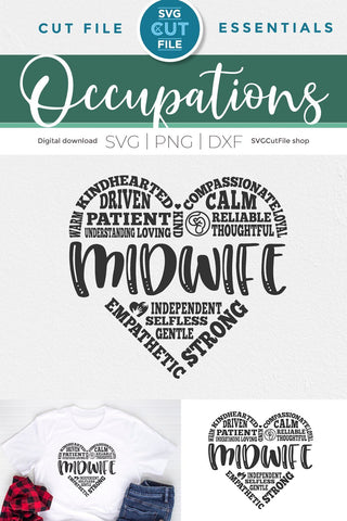 Midwife svg, pregnancy support svg, childbirth helper svg, birth worker svg, delivery Midwife svg, svg dxf png, pregnancy guide, subway art SVG SVG Cut File 