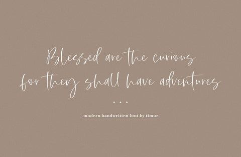 Mighty Beast Font Timur type 