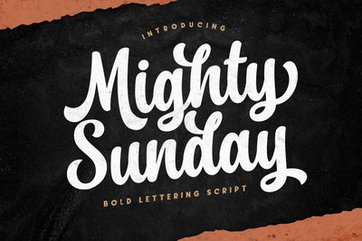 Mighty Sunday Font Hayletter Creative 