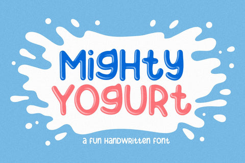 Mighty Yogurt Font Font Forberas 