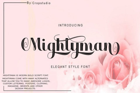 Mightyman Font Rtceative 