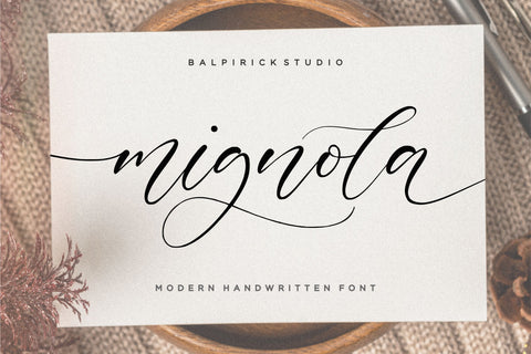 mignola Modern Handwritten Font Font Balpirick 
