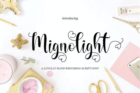 Mignolight Script Font mahyud creatif 