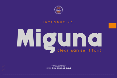 Miguna Font twinletter 
