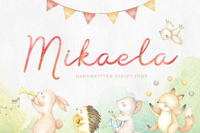 Mikaela Script Font TypeFairy 