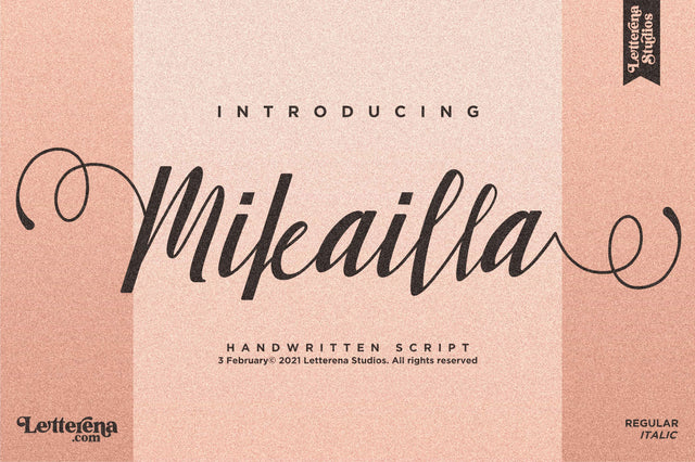 Mikailla Font Letterena Studios 