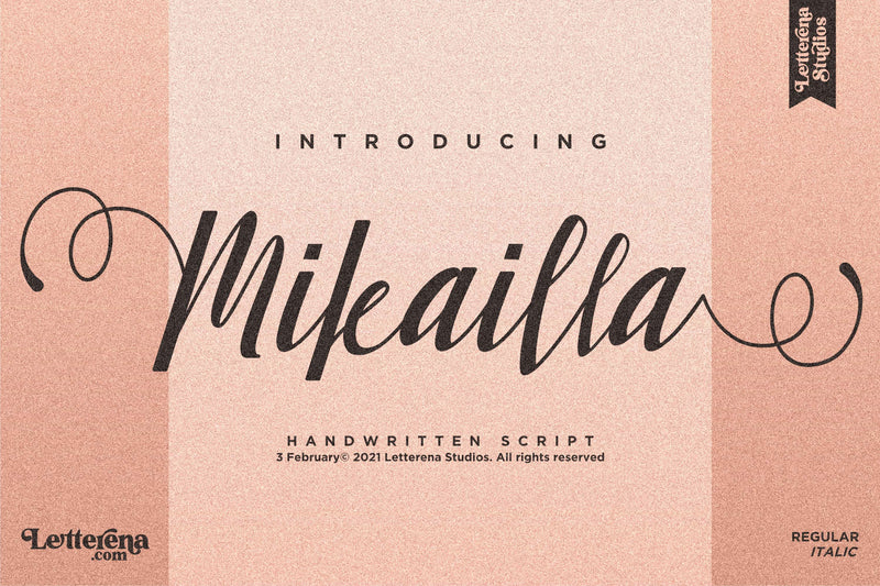 Mikailla Font Letterena Studios 