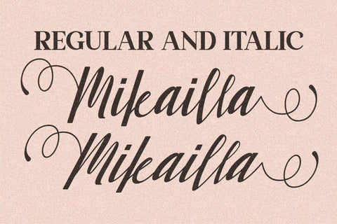 Mikailla Font Letterena Studios 