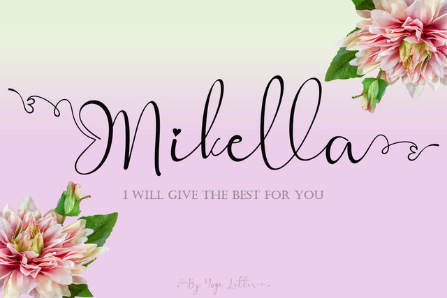 Mikella Font Prasetya Letter 