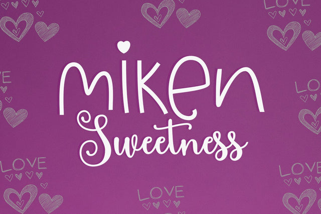 Miken Sweetness Font azkiyaazka026 