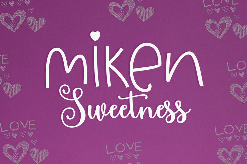 Miken Sweetness Font azkiyaazka026 