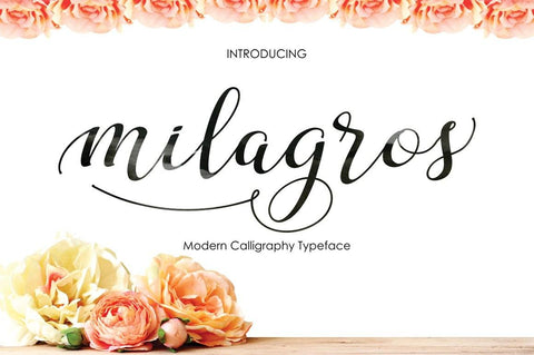 Milagros Script Font BonjourType 